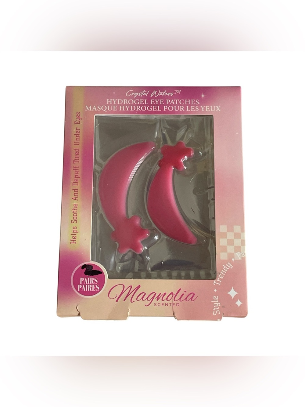 Crystal Waters Hydrogel Eye Patches Magnolia Scented 2 Pairs